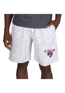 Concepts Sport FC Dallas Mens White Alley Fleece Shorts