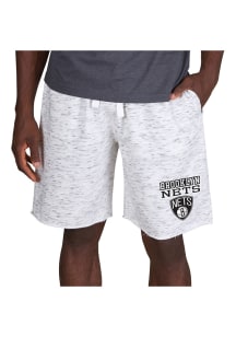 Concepts Sport Brooklyn Nets Mens White Alley Fleece Shorts