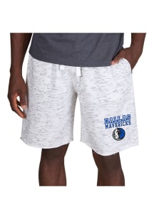 Concepts Sport Dallas Mavericks Mens White Alley Fleece Shorts