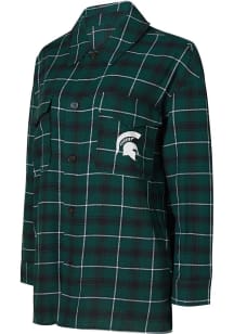 Michigan State Spartans Womens Green Boyfriend Loungewear Sleep Shirt