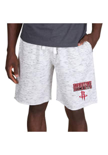 Concepts Sport Houston Rockets Mens White Alley Fleece Shorts