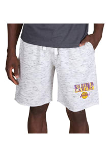 Concepts Sport Los Angeles Lakers Mens White Alley Fleece Shorts