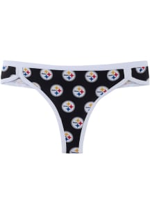 Pittsburgh Steelers Womens Black Gauge Underwear