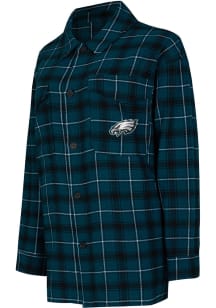 Philadelphia Eagles Womens Midnight Green Boyfriend Loungewear Sleep Shirt