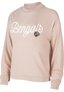 Cincinnati Bengals Womens Tan Cumulus Crew Sweatshirt