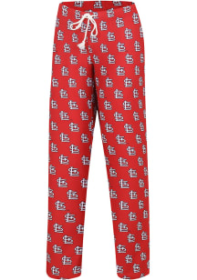 St Louis Cardinals Womens Red Gauge Loungewear Sleep Pants