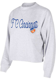 FC Cincinnati Womens Grey Cumulus Crew Sweatshirt