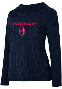 St Louis City SC Womens Navy Blue Linger Hooded Sweatshirt