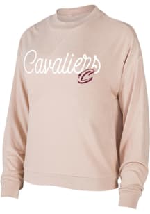Cleveland Cavaliers Womens Tan Cumulus Crew Sweatshirt
