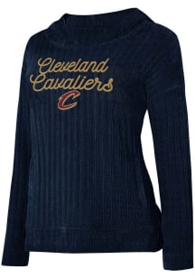 Cleveland Cavaliers Womens Navy Blue Linger Hooded Sweatshirt