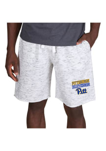 Concepts Sport Pitt Panthers Mens White Alley Fleece Shorts