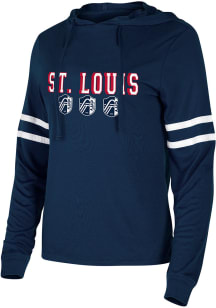 St Louis City SC Womens Navy Blue Marathon Hooded Sweatshirt