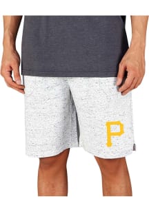 Concepts Sport Pittsburgh Pirates Mens White Throttle Knit Jam Shorts