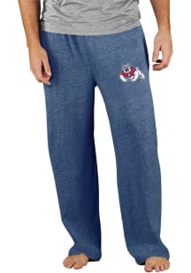 Concepts Sport Fresno State Bulldogs Mens Navy Blue Mainstream Terry Sweatpants