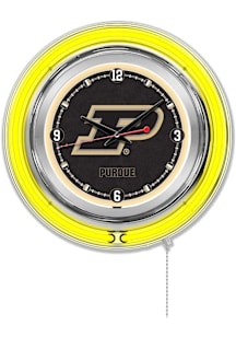 Purdue Boilermakers Double Neon Wall Clock