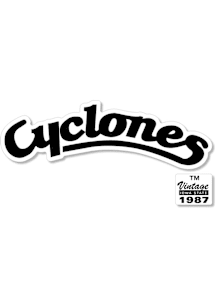 Iowa State Cyclones 3.5" Vault Cyclones Auto Decal - Black