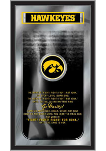 Iowa Hawkeyes Fight Song Hanging Back Bar Mirror