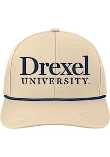 Drexel Dragons Mens Natural Back Nine Stretch Fit Wordmark Flex Hat