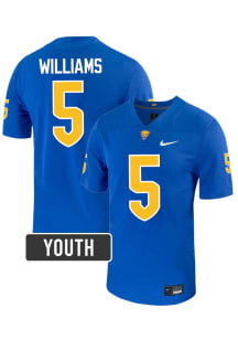 Raphael Williams Nike Youth Blue Pitt Panthers NIL Name And Number Football Jersey Jersey