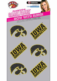 Yellow Iowa Hawkeyes 6pk Fandazzler Tattoo