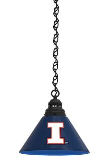 Black Illinois Fighting Illini Single Billiard Lamp