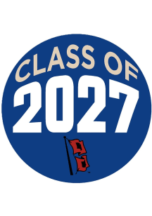 Navy Blue Tulsa Golden Hurricane 3&quot; Class of 2027 Button