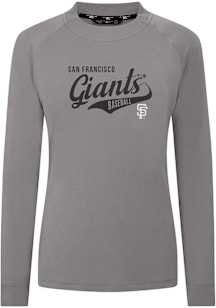 Levelwear San Francisco Giants Womens Grey Slender Glide Pullover