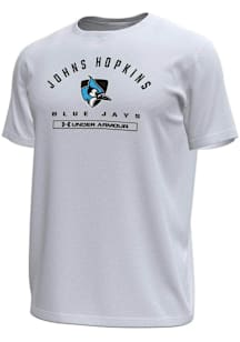 Under Armour Johns Hopkins Blue Jays White Name Tech Stretch Short Sleeve T Shirt