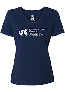 Summit Sportswear Drexel Dragons Womens Navy Blue College of Medicine Short Sleeve T-Shirt