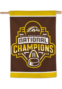 Brown Western Michigan Broncos 2025 National Champions Banner
