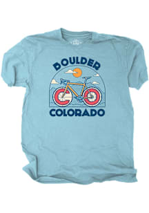 Boulder Light Blue Boulder Bike Short Sleeve T Shirt