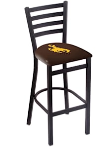 Wyoming Cowboys Stationary Pub Stool - Black