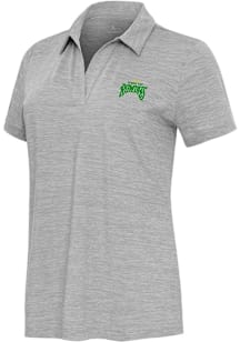Antigua Tampa Bay Rowdies Womens Grey Layout Short Sleeve Polo Shirt