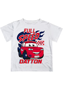 Vive La Fete Dayton Flyers Toddler White Full Speed Short Sleeve T-Shirt