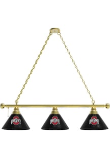 Gold Ohio State Buckeyes 3 Shade Billiard Lamp