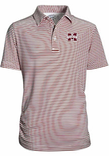 Mississippi State Bulldogs Youth Maroon Carson Short Sleeve Polo Shirt