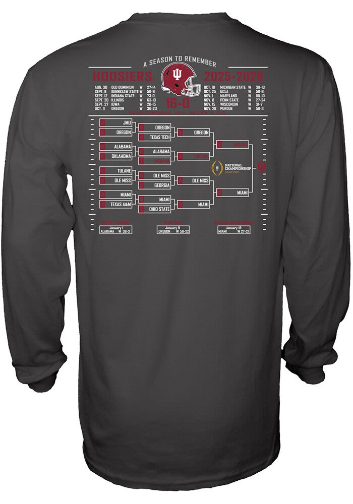 Blue 84 Mens CHARCOAL Indiana Hoosiers 2025 College Football