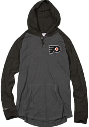 Mitchell and Ness Philadelphia Flyers Mens Charcoal Home stretch Long Sleeve Hoodie