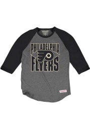 Mitchell and Ness Philadelphia Flyers Black Team practice Long Sleeve T Shirt