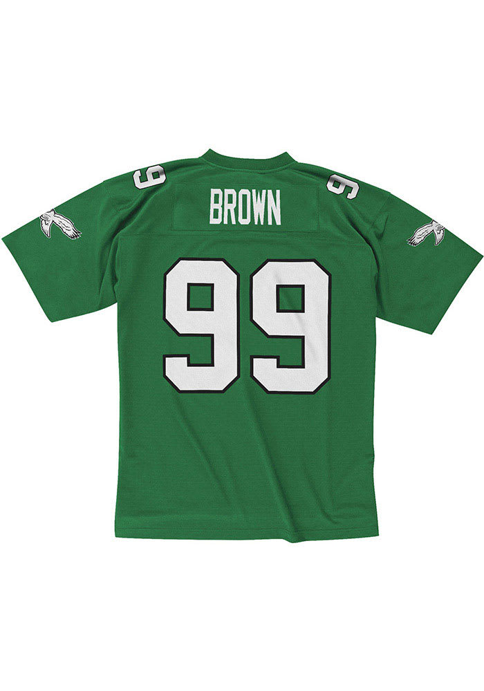 Philadelphia Eagles Jerome Brown Mitchell and Ness 1990 Replica Throwback Jersey