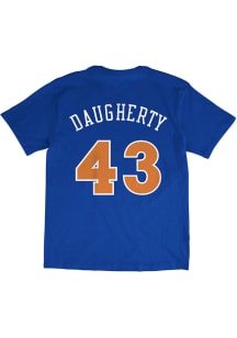 Brad Daugherty Cleveland Cavaliers Blue Name And Number Short Sleeve Fashion Player T Shirt