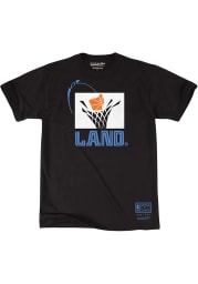 Mitchell and Ness Cleveland Cavaliers Black The Land Short Sleeve Fashion T Shirt