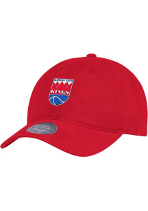 Mitchell and Ness Kansas City Kings Slouch Adjustable Hat - Red