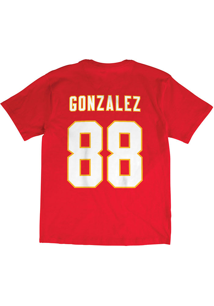 Tony Gonzalez Kansas City Chiefs Red Name And Number Short Sleeve Player T Shirt