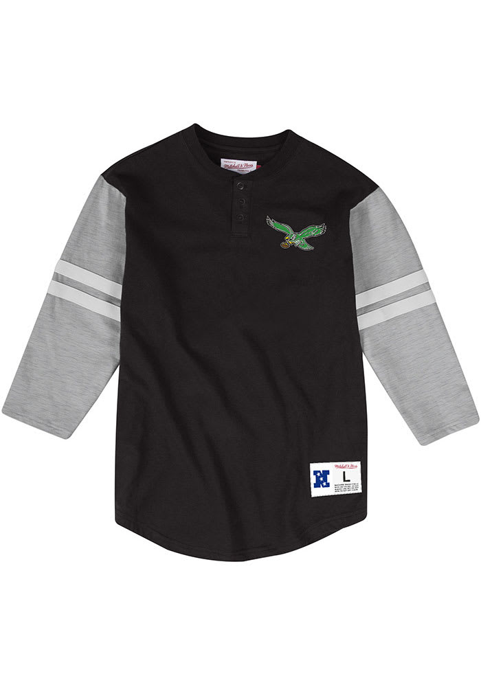 47 Philadelphia Eagles Black Pop Imprint Super Rival Long Sleeve T Shirt