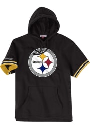 Mitchell and Ness Pittsburgh Steelers Mens Black French Terry Fashion Hood