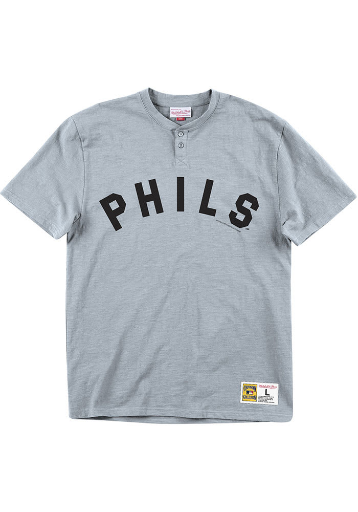 Men's Mitchell & Ness Philadelphia Phillies Legend Slub Henley