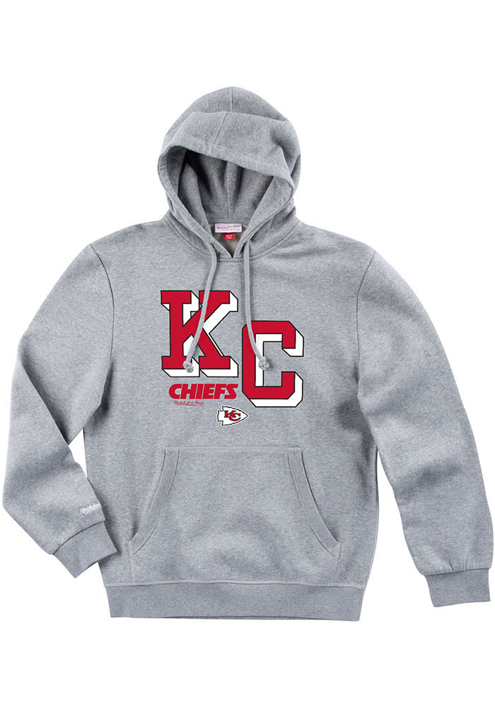 Mitchell and Ness Kansas City Chiefs Mens Black Lock Long Sleeve Hoodie