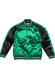 Mitchell and Ness Philadelphia Eagles Mens Kelly Green Colorblocked Lightweight Light Weight Jacket