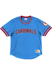 Mitchell and Ness St Louis Cardinals Light Blue Wild Pitch Short Sleeve Fashion T Shirt